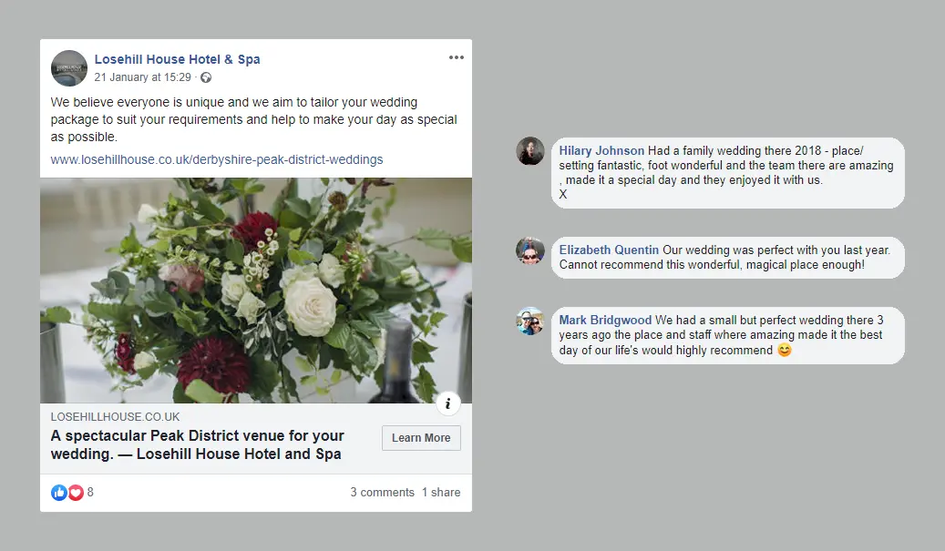 Social media comments