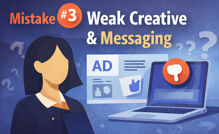 mistake 3 - weak creative - we are arise