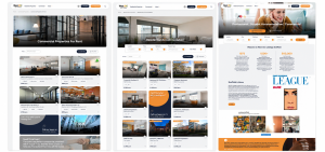 Image of three screenshot from the new west one website